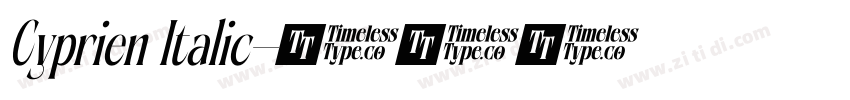Cyprien Italic字体转换